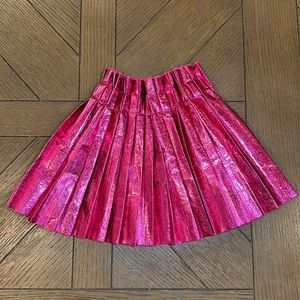 Lola and the Boys Foil Pleated Skirt